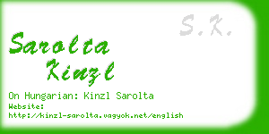 sarolta kinzl business card